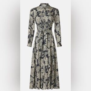 Shoshanna Essie Black and Cream Floral Dress